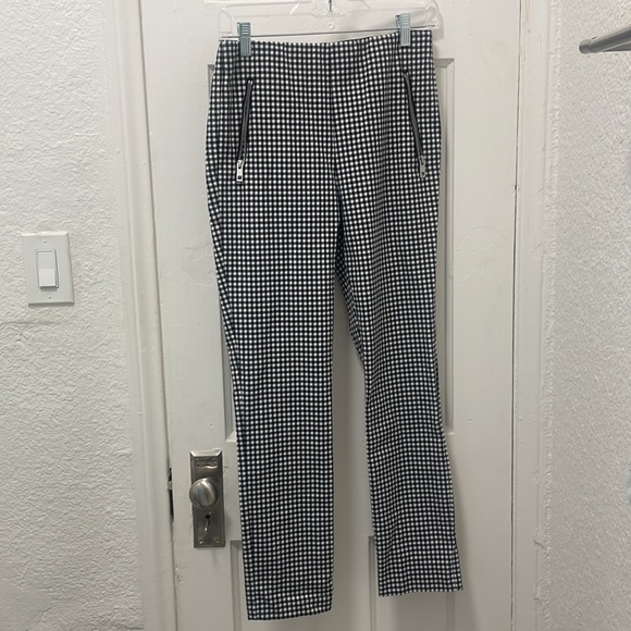 Rag & Bone Simone Zip Pocket Pant Gingham Size 6 - Picture 3 of 4